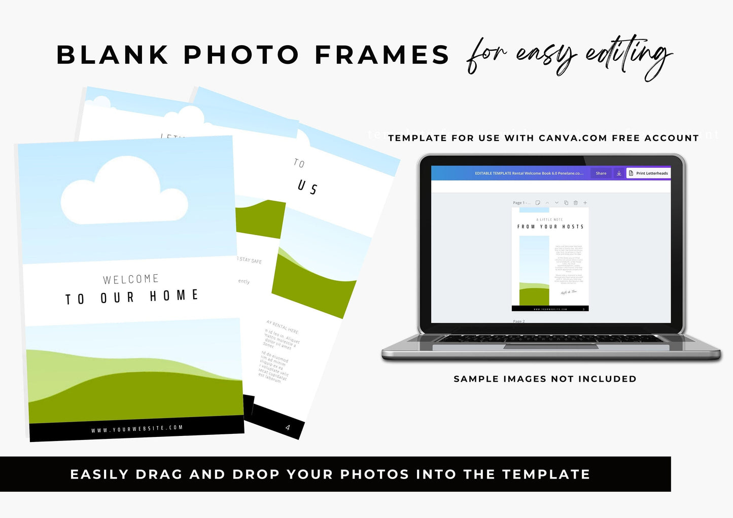 AirBnb Welcome Book Template | AirBnb | VRBO | HomeAway | Editable Home Rental Book | Home Rentals | Starlight