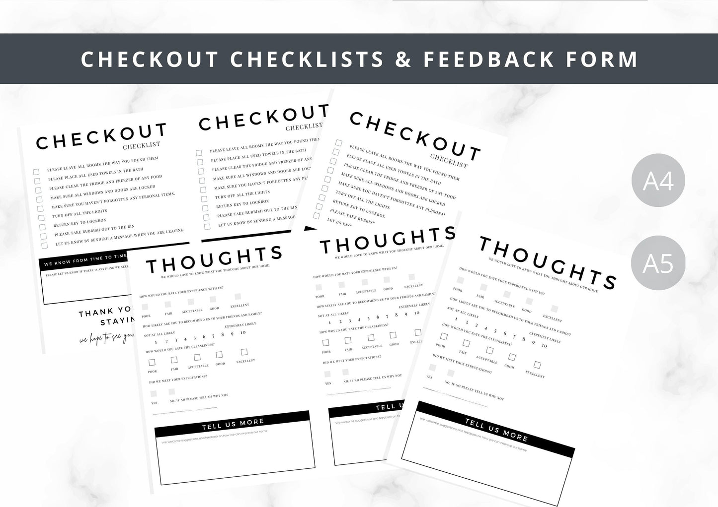 Ultimate Host Bundle | Welcome Guest Book Template | Template | AirBnb | checkout checklist | SerendipityHome Rental | feedback form |