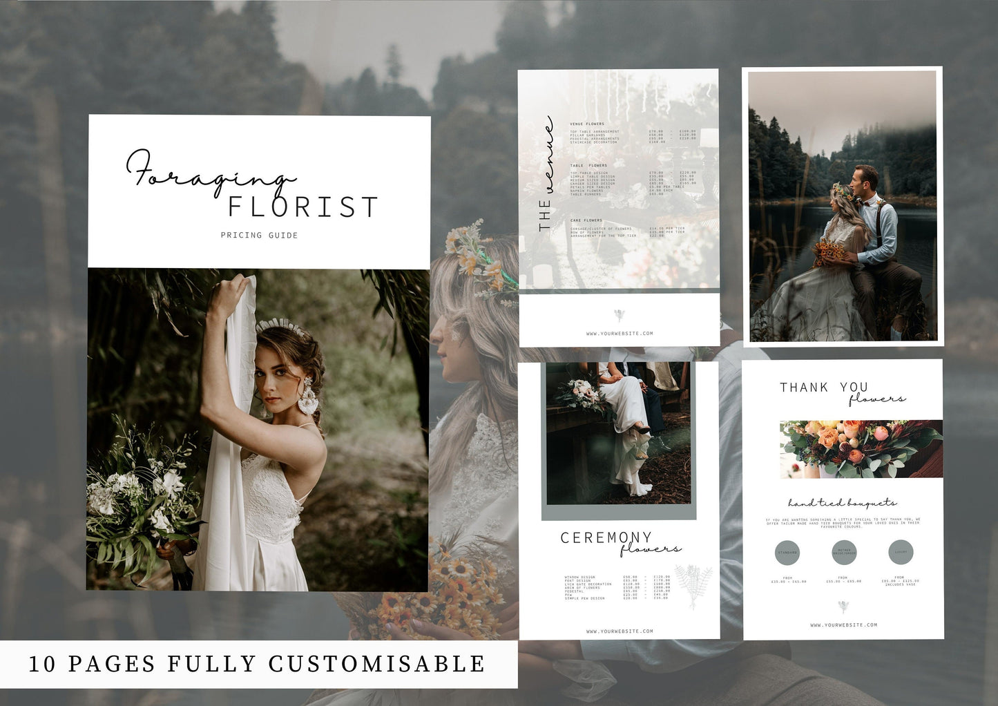 Wedding Florist Pricing Guide - Welcome guide - Template for Florists - Florist Templates - Guide - Florist Brochure - Cosmos