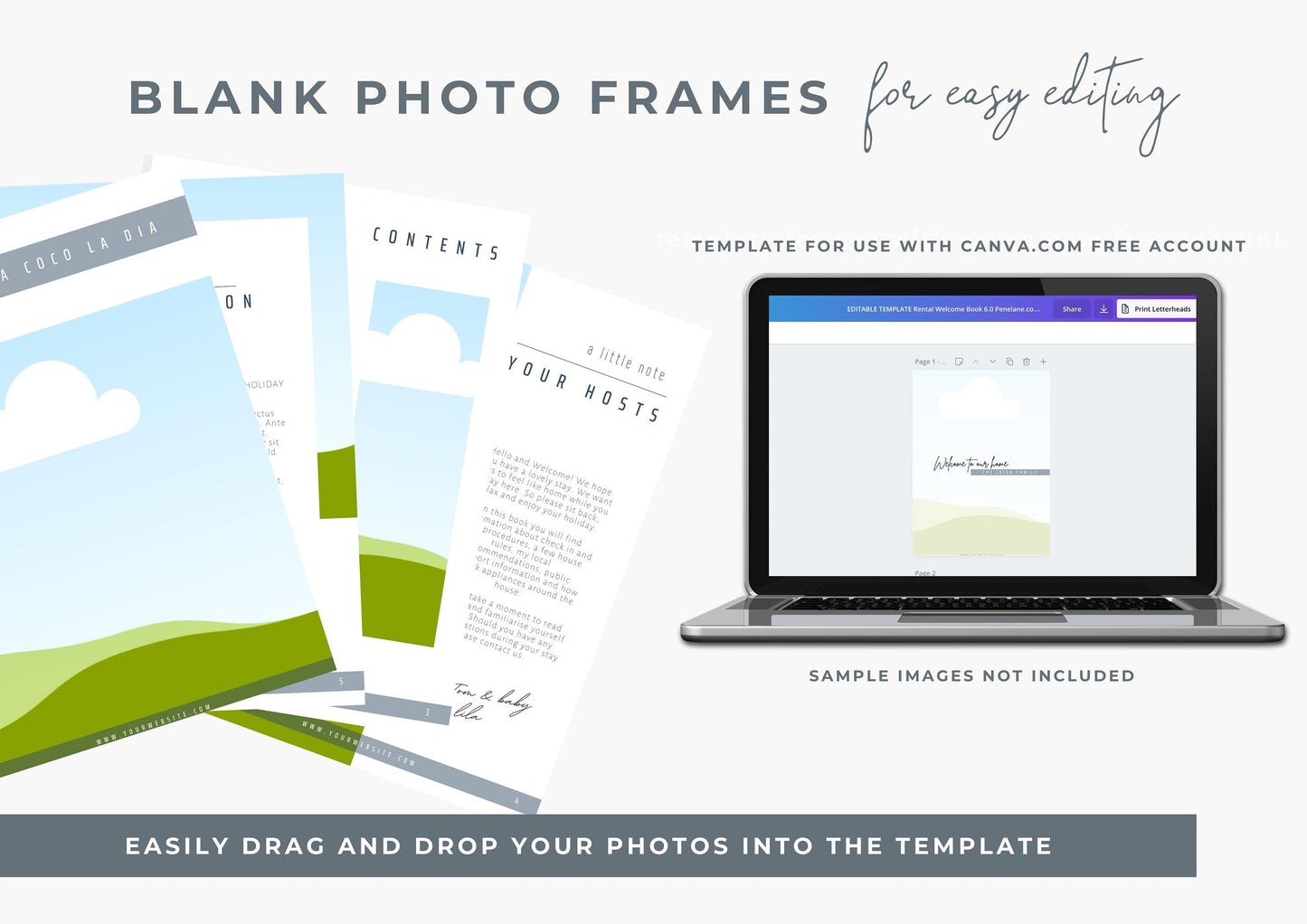 AirBnb Welcome Book Template | AirBnb | VRBO | HomeAway | Editable Home Rental Book | Calixto