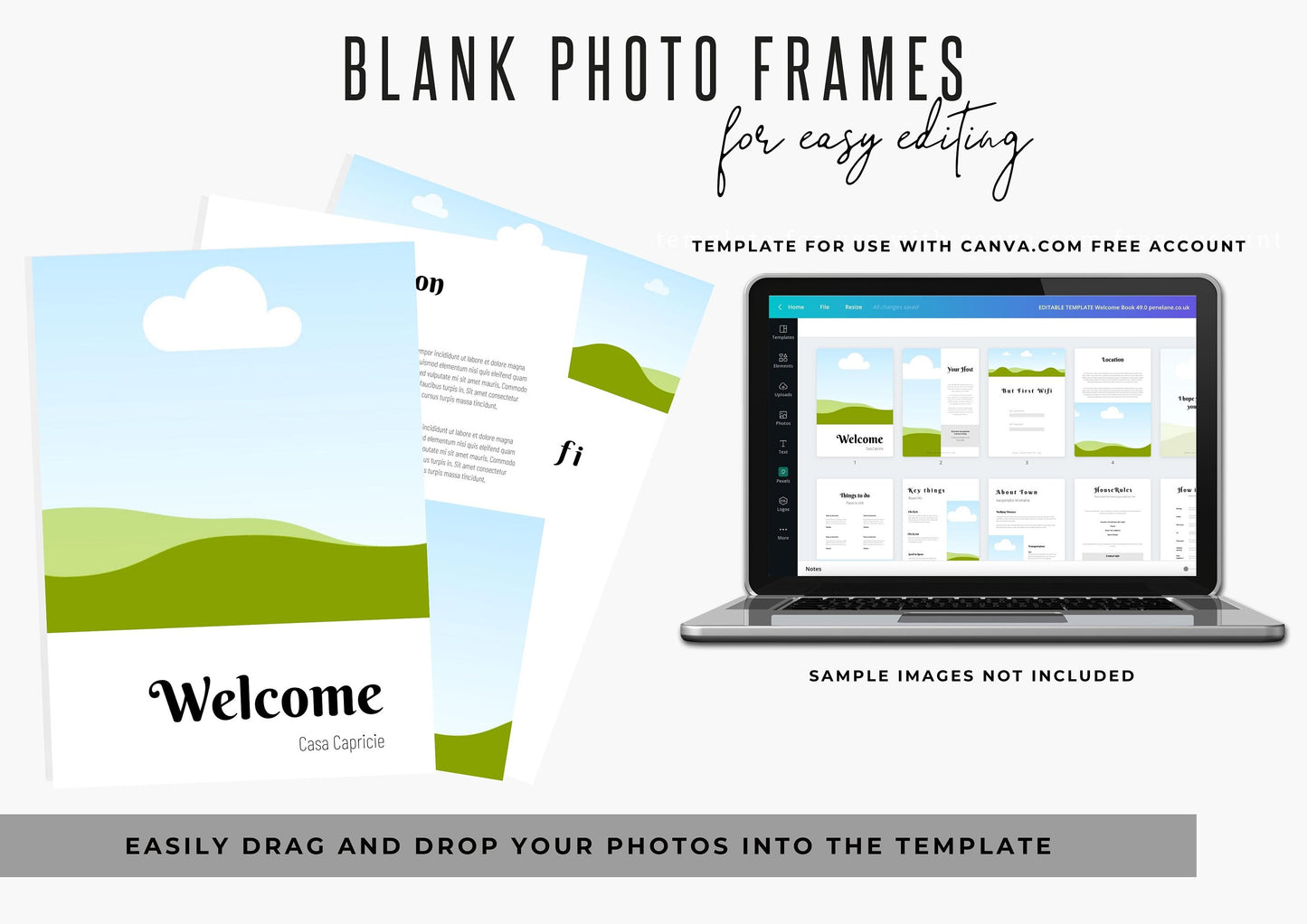 Welcome Book Template | Canva Template | AirBnb | Host Guide | Welcome Book | Home Rental Guidebook | Vacation Guide | Lakeshore Hideaway