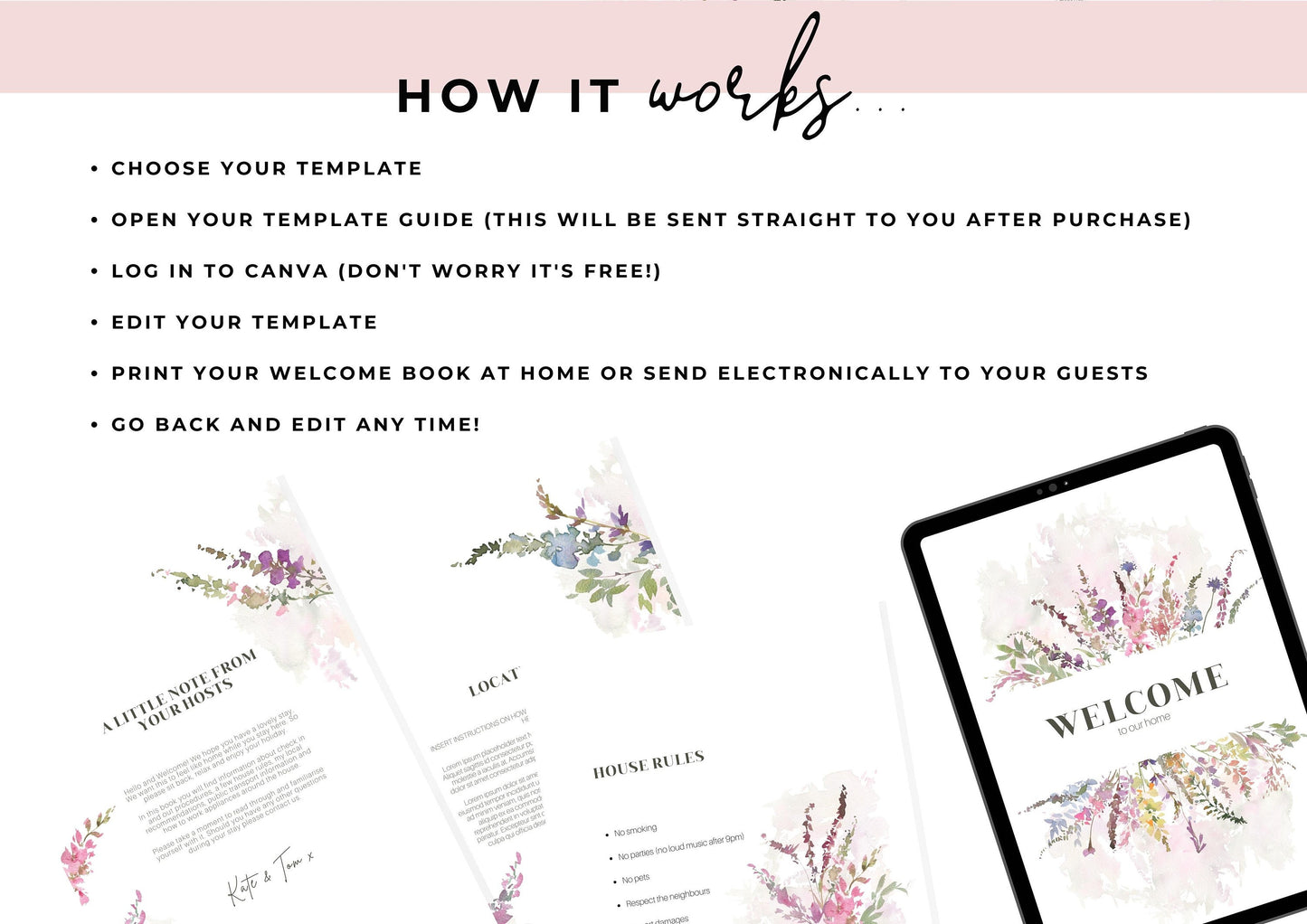 Welcome Book Template | Canva Template | AirBnb | Host Guide | Welcome Book | Home Rental Guidebook | Vacation Guide | Aurora Meadows
