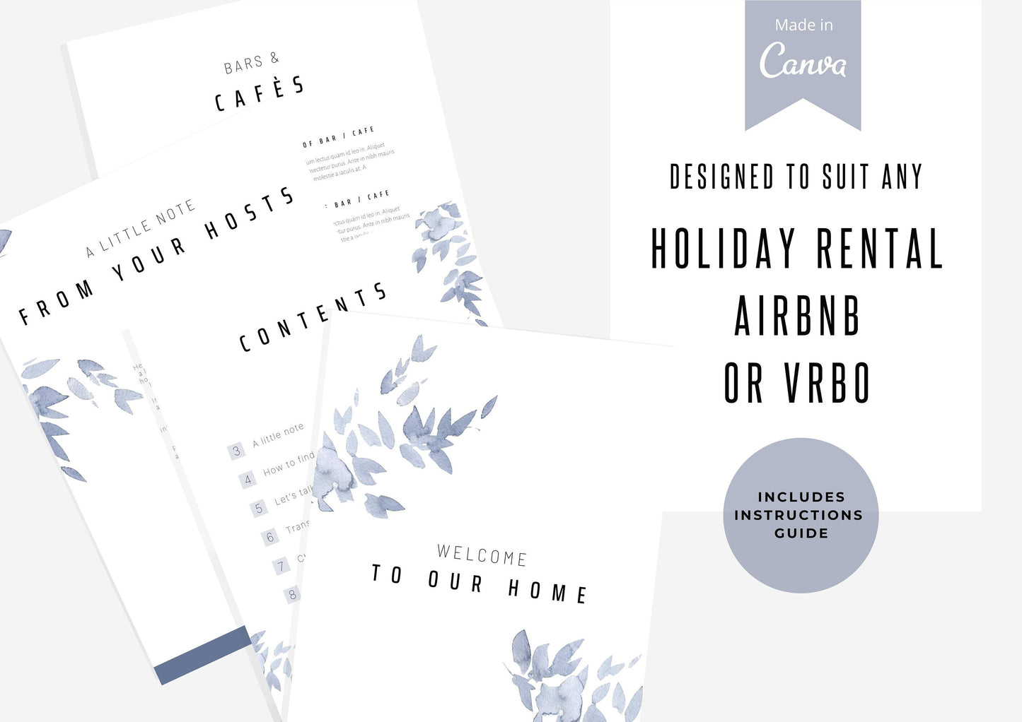 Welcome Book Template | Canva Template | AirBnb | Host Guide | Welcome Book | Home Rental Guidebook | Vacation Guide | Starr