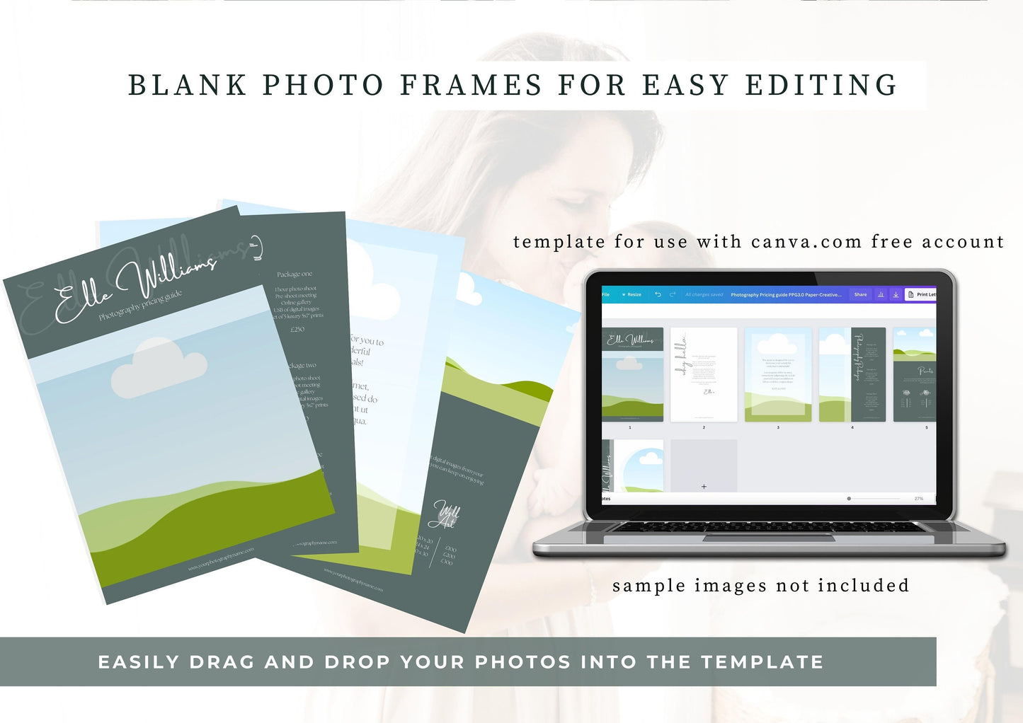 Photography Pricing guide - Welcome guide - Template for Photographers - Photographer Templates - Photography Guide - Digital Download