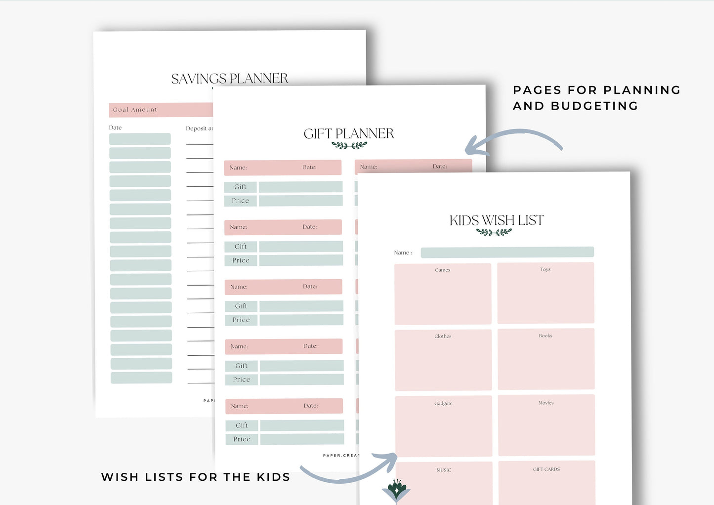 Gift Planner Printable, Gift Budgeting, A4, Gift Tracker, Gift List Printable Instant Download, 4.0