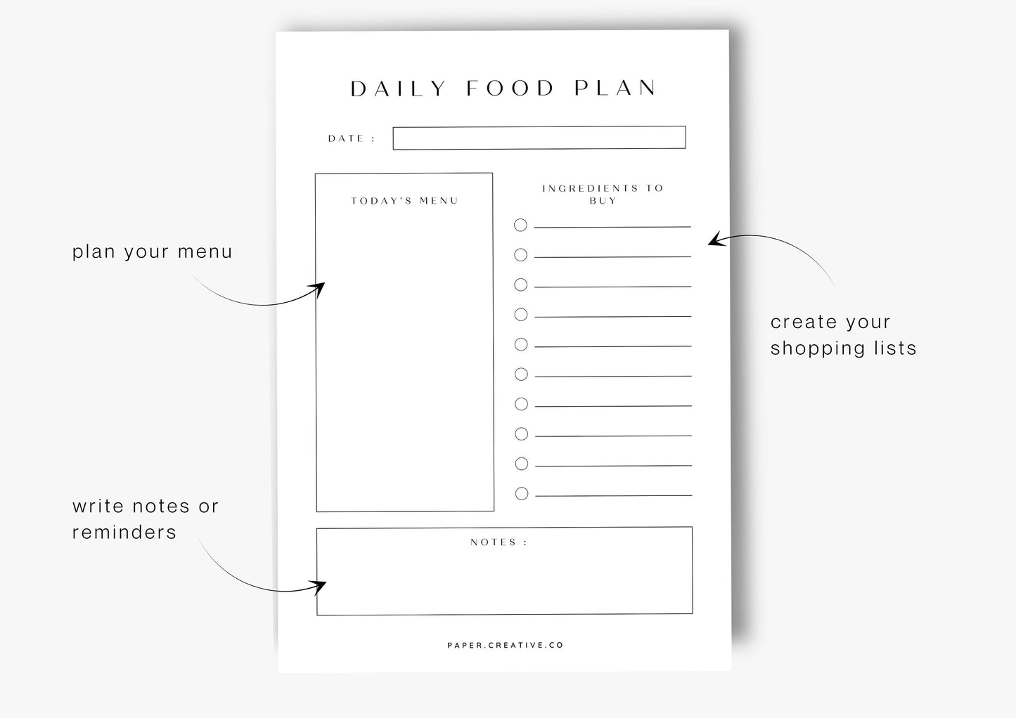 Recipe Cards and Menu Planner, Family Recipe Planner, instant download, Call Me Buttercup