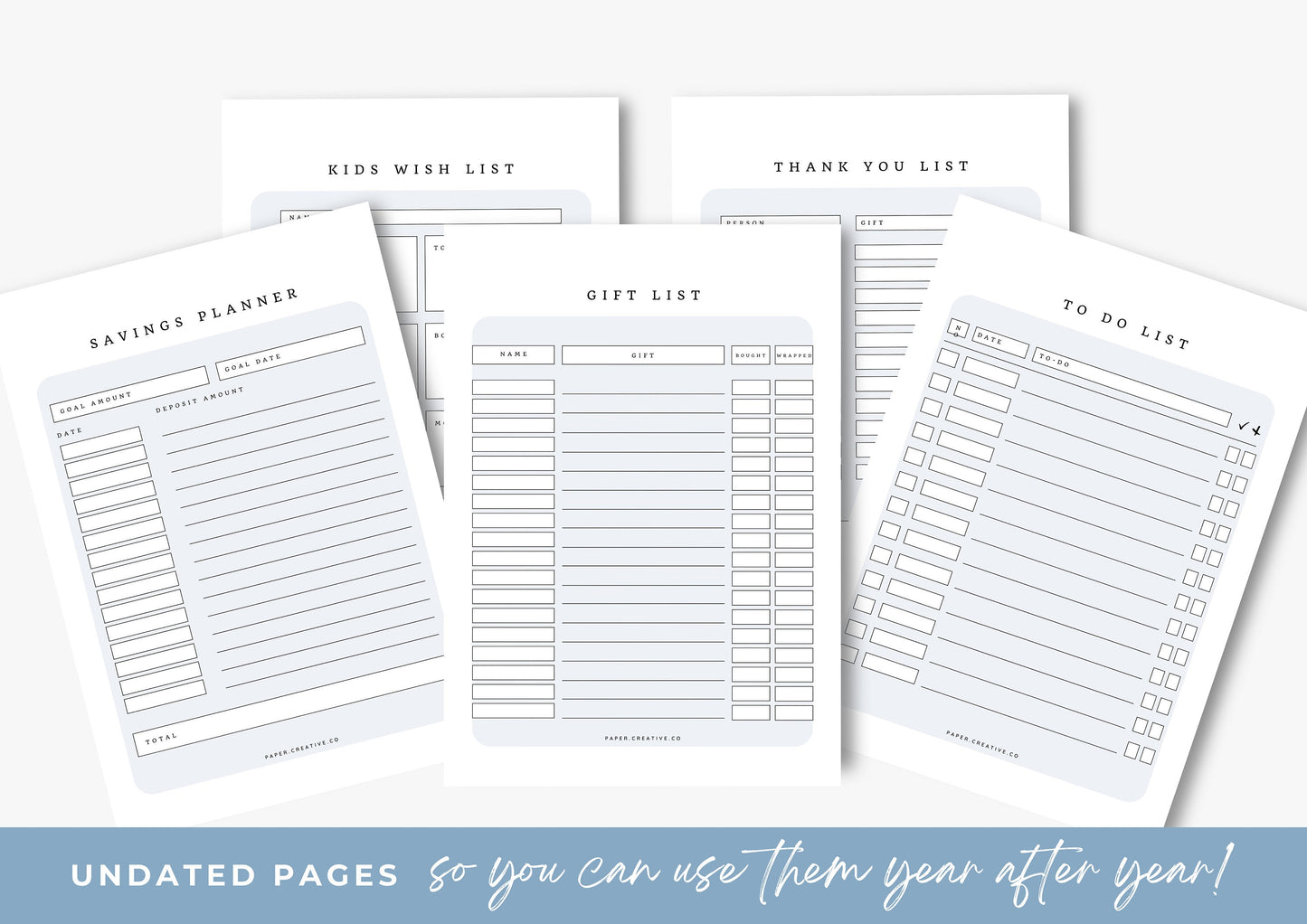 Gift Planner Printable, Gift Budgeting, Gift Tracker, Gift List Printable Instant Download