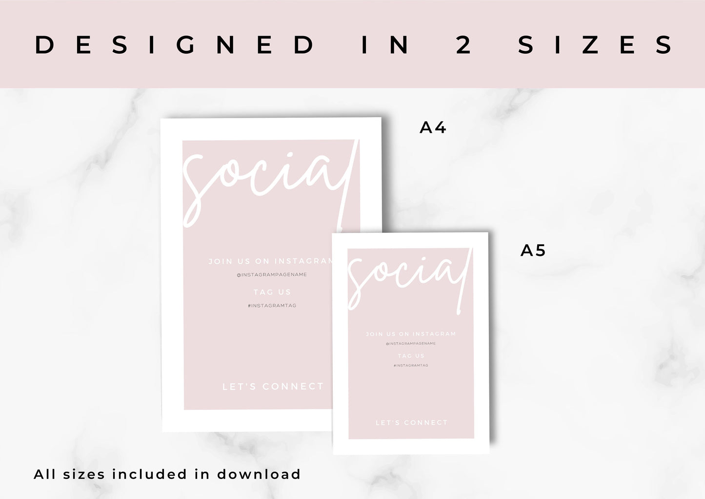 Airbnb House Signs! Stylish Editable Templates for your Airbnb, Key information signs and posters. Whispering Pink