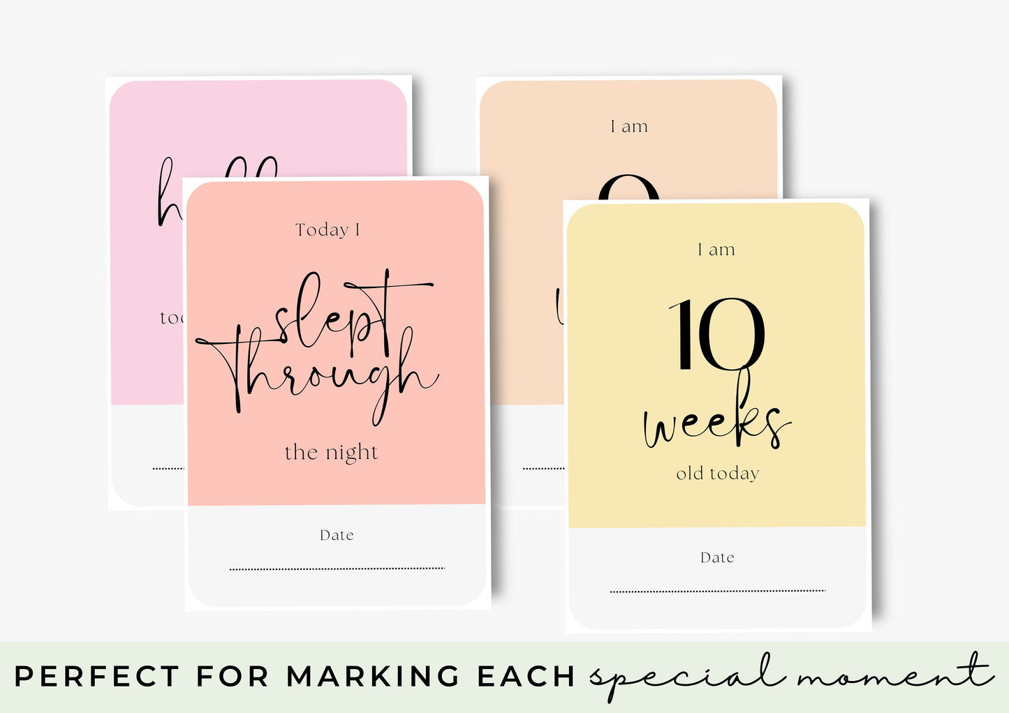 NEW Puppy Milestone Cards Printable, Print at Home, Mark your precious puppy Moments, My Sunshine Edition