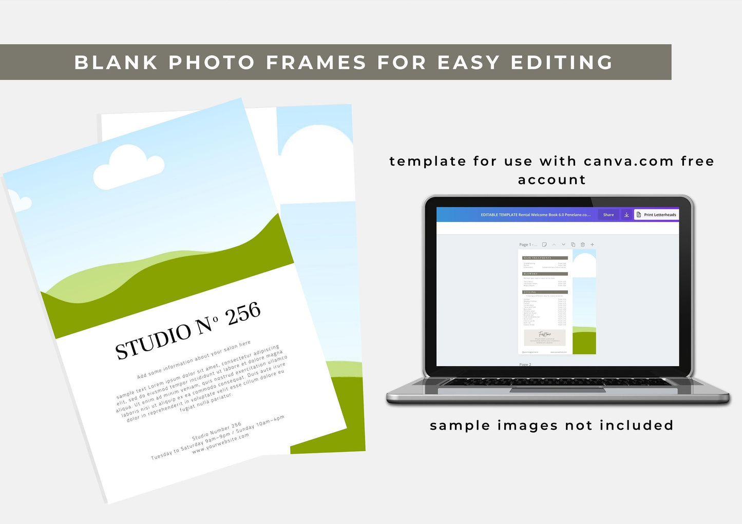 Hair Salon Services Pricing Brochure Template Modern