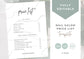 Nail Salon Services Pricing Menu | Pricing Guide | Nail Salon Template | Brochure Template | Business Template | Frosted Coconut