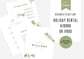 Welcome Book Template | Canva Template | AirBnb | Host Guide | Welcome Book | Home Rental Guidebook | Vacation Guide | Watercolour Leaves