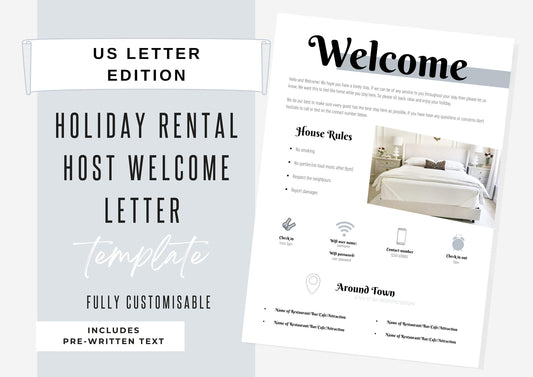 Airbnb Welcome Sign Template, Welcome Guide AirBnB, Airbnb Sign, Airbnb Check Out, House Rules, Airbnb Template, Starlight