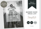 Vintage Vibes Barber Shop Template: Retro-inspired Design Barber Shop Editable Template for a Stylish and Professional Online Presence