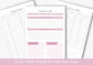 Debt and Finance Planner BUNDLE! Budget Planner, Printable Savings Planner, Debt, Bill, Spending, Income and Expenses Trackers, French Rose
