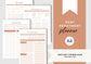 Debt Repayment Planner! A4 Debt Tracker, Printable Planner, Debt planning, Burnt Orange