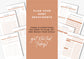Debt Repayment Planner! A4 Debt Tracker, Printable Planner, Debt planning, Burnt Orange