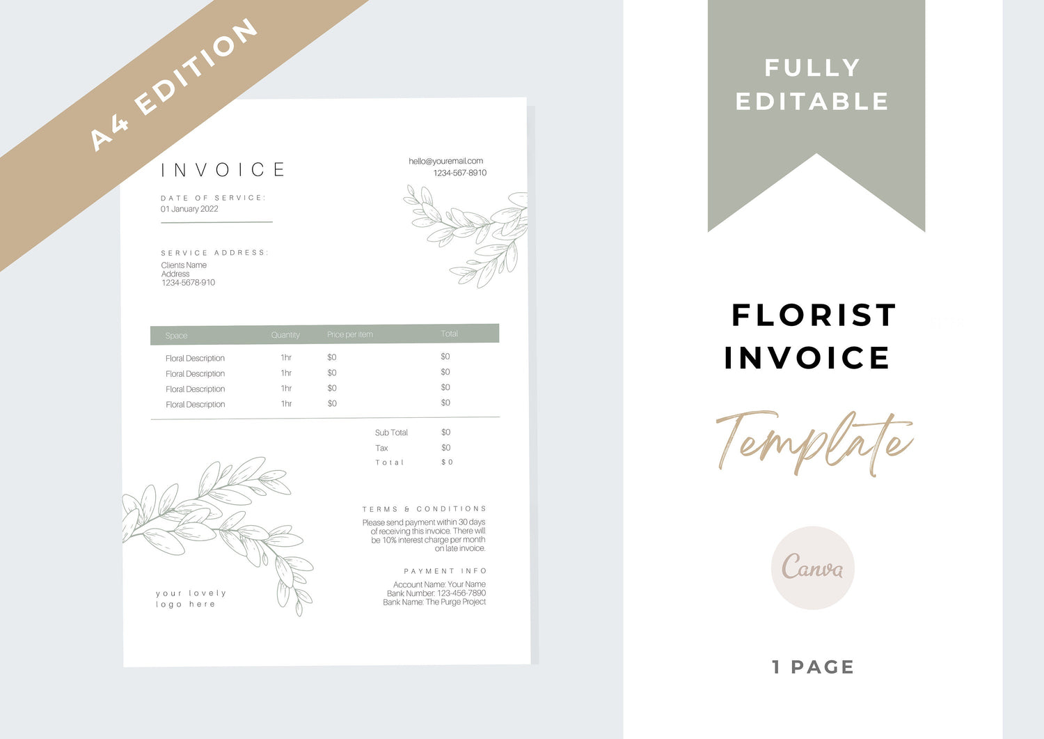 Florist Invoices