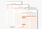 Debt Repayment Planner! A4 Debt Tracker, Printable Planner, Debt planning, Burnt Orange