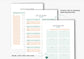 Gift Planner Printable, Gift Budgeting, Gift Tracker, Gift List Printable Instant Download, Peachy Mint
