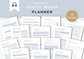 Social Media Planner , printable, Content Planner, Instagram, YouTube, TikTok, Facebook, Side Hustle, Marketing, Frosted Ice, A4, 4.0