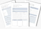 Social Media Planner , printable, Content Planner, Instagram, YouTube, TikTok, Facebook, Side Hustle, Marketing, Frosted Ice, A4, 4.0