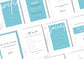 Airbnb House Signs! Stylish Editable Templates for your Airbnb, Key information signs and posters Blue Oasis
