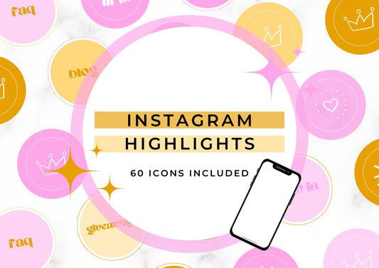 Insta Highlight Covers, IG Story Icons, bright and bold, Instagram Pack for business and personal instagram pages, Instagram Highlights