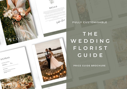 Wedding Florist Pricing Guide, Florist Template Customisable for your business - Fern