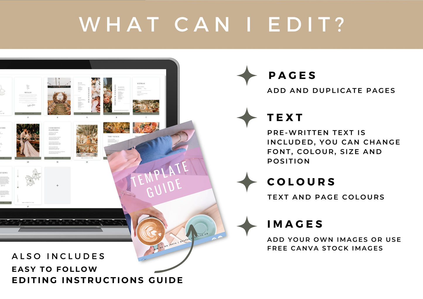 Wedding Florist Pricing Guide, Florist Template Customisable for your business - Magnolia Fern