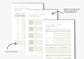 Social Media Planner, US Letter, Fawn Green