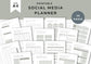 Social Media Planner, A4, Mink Grey